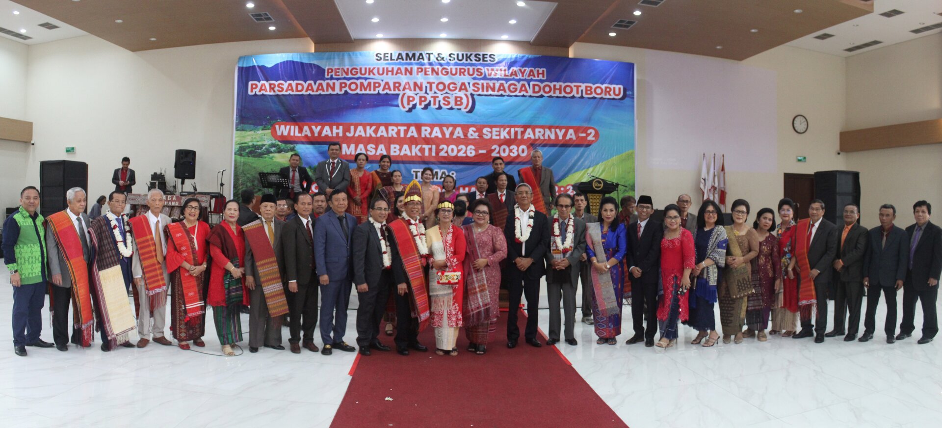 Pengukuhan Pengurus Pomparan Toga Sinaga dohot Boru (PPTSB) Wilayah Jakarta Raya-2 Sukses Digelar Dengan Khidmat Dan Penuh Rasa Syukur
